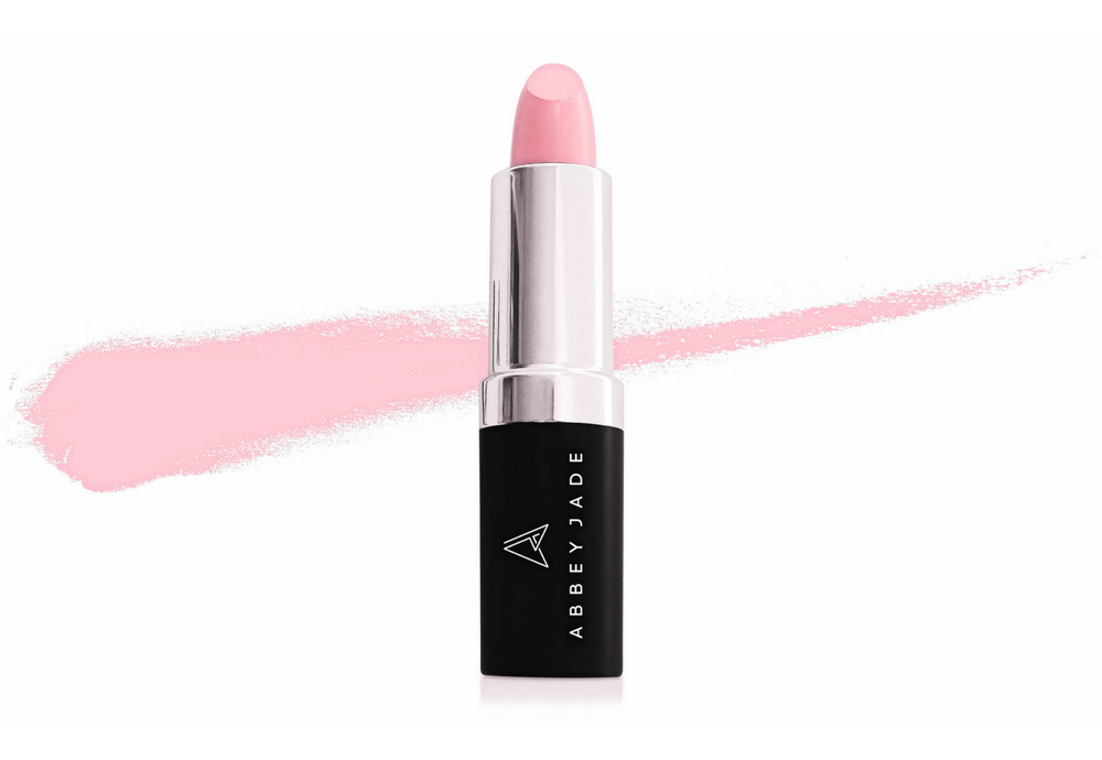 01 Pink Crystal Abbey Jade Cosmetics Mineral Lipstick